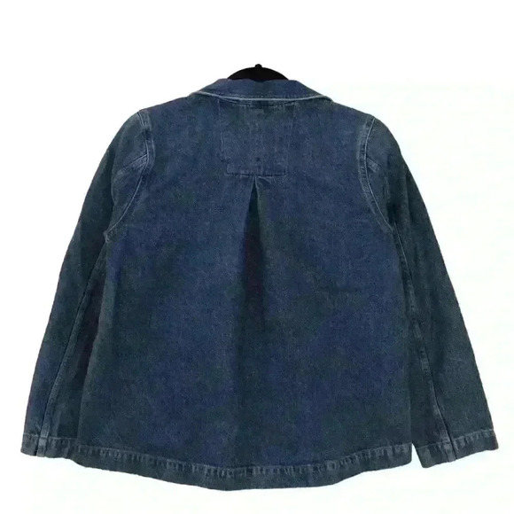 The Jeans Redesign Denim Jacket GAP Bettermade Button Front Flared Style Size XS - Picture 7 of 7